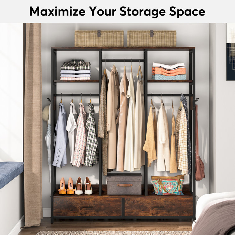 Wardrobe storage online rack